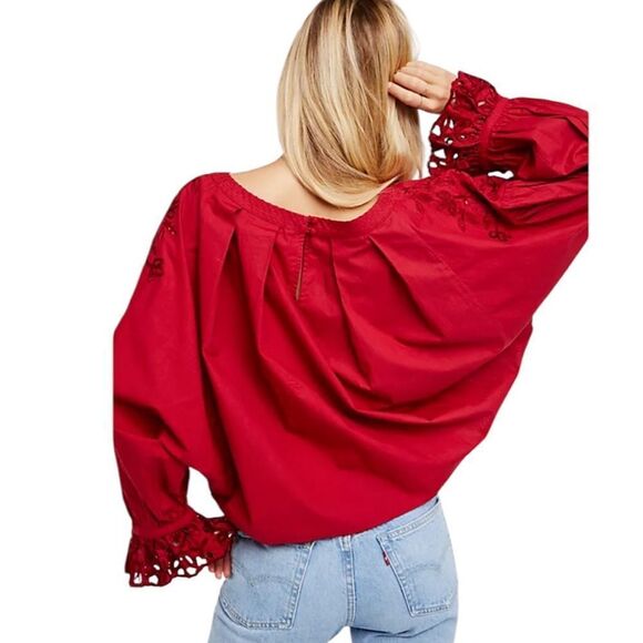 Free People true red wishing well too size small - Picture 2 of 7